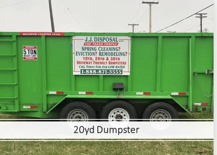 20 YARD - $450.00 roll-off dumpster