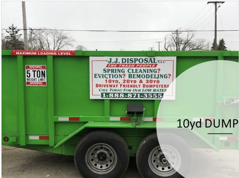 10 YARD - $350.00 roll-off dumpster